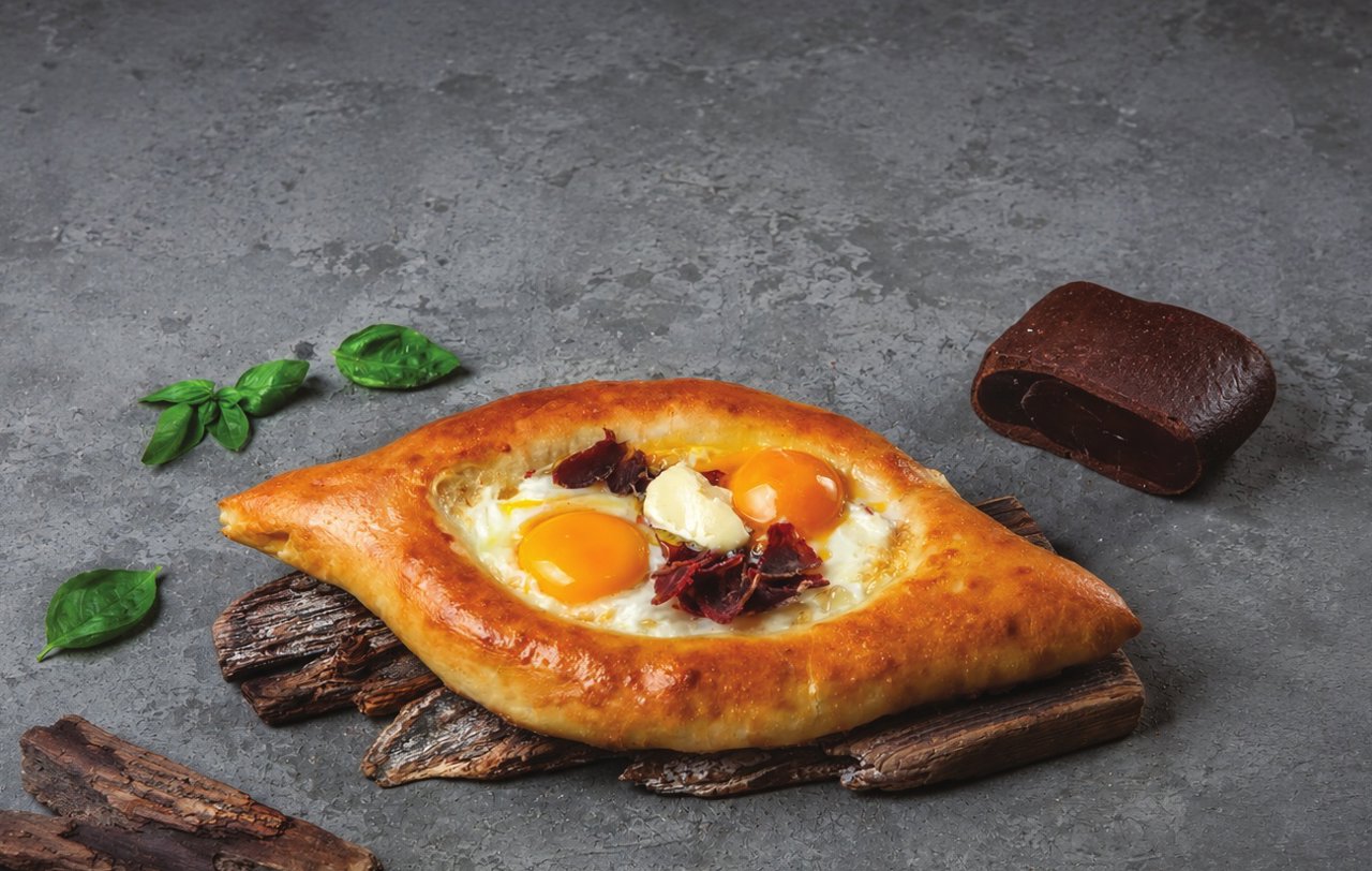 Adjarian Khachapuri with Basturma